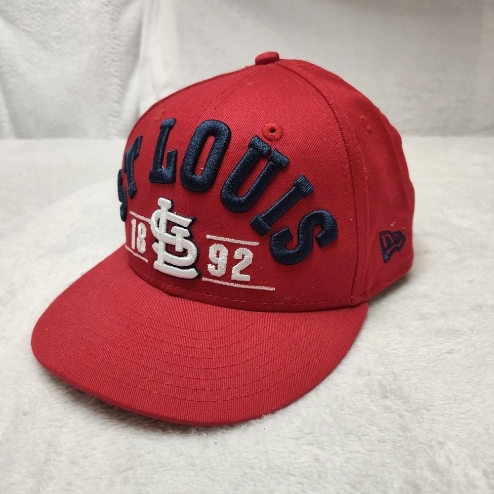 St. Louis Cardinals Hat Cap Snap Back Mens Small Medium Red MLB Baseball New Era